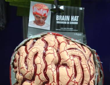 Brain hats, fearsome beards and other sweet one-item Halloween costumes