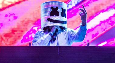 The happy, helmeted DJ plays XS and Encore Beach Club July 14 and 15.