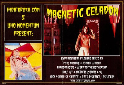Magnetic Celadon at Mission Industries Building featuring Anamporphosis and Puke Machine