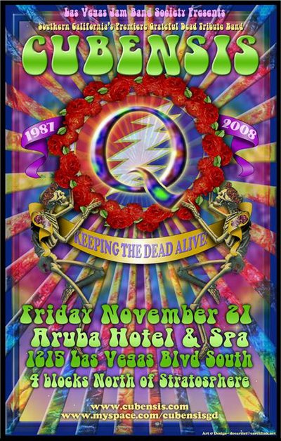 Grateful Dead tribute band Cubensis at The Aruba