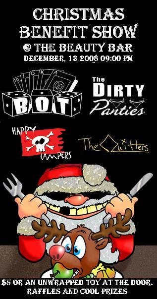 Christmas Fundraiser at Beauty Bar featuring The Dirty Panties 