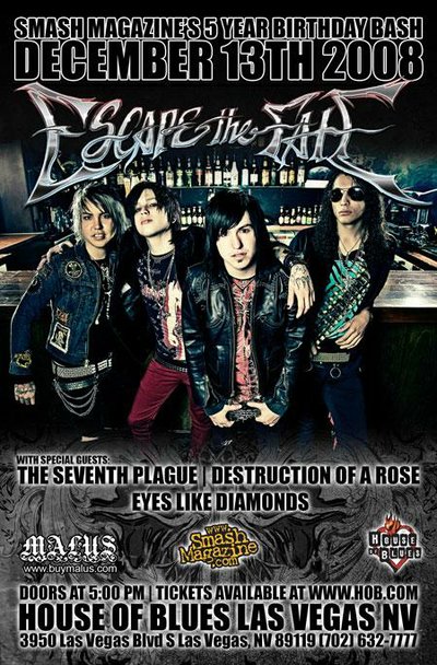 <em>Smash Magazine's</em> 5th Annual Birthday Bash with Escape the Fate at HOB