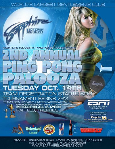 2nd Annual Ping Pong Palooza at Sapphire