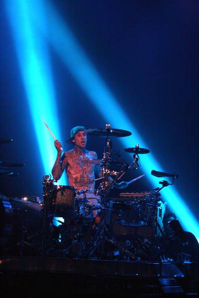 Travis Barker and DJ A Trak at Pure