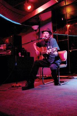 Folktrician open mic night at Turk's Bar and Lounge