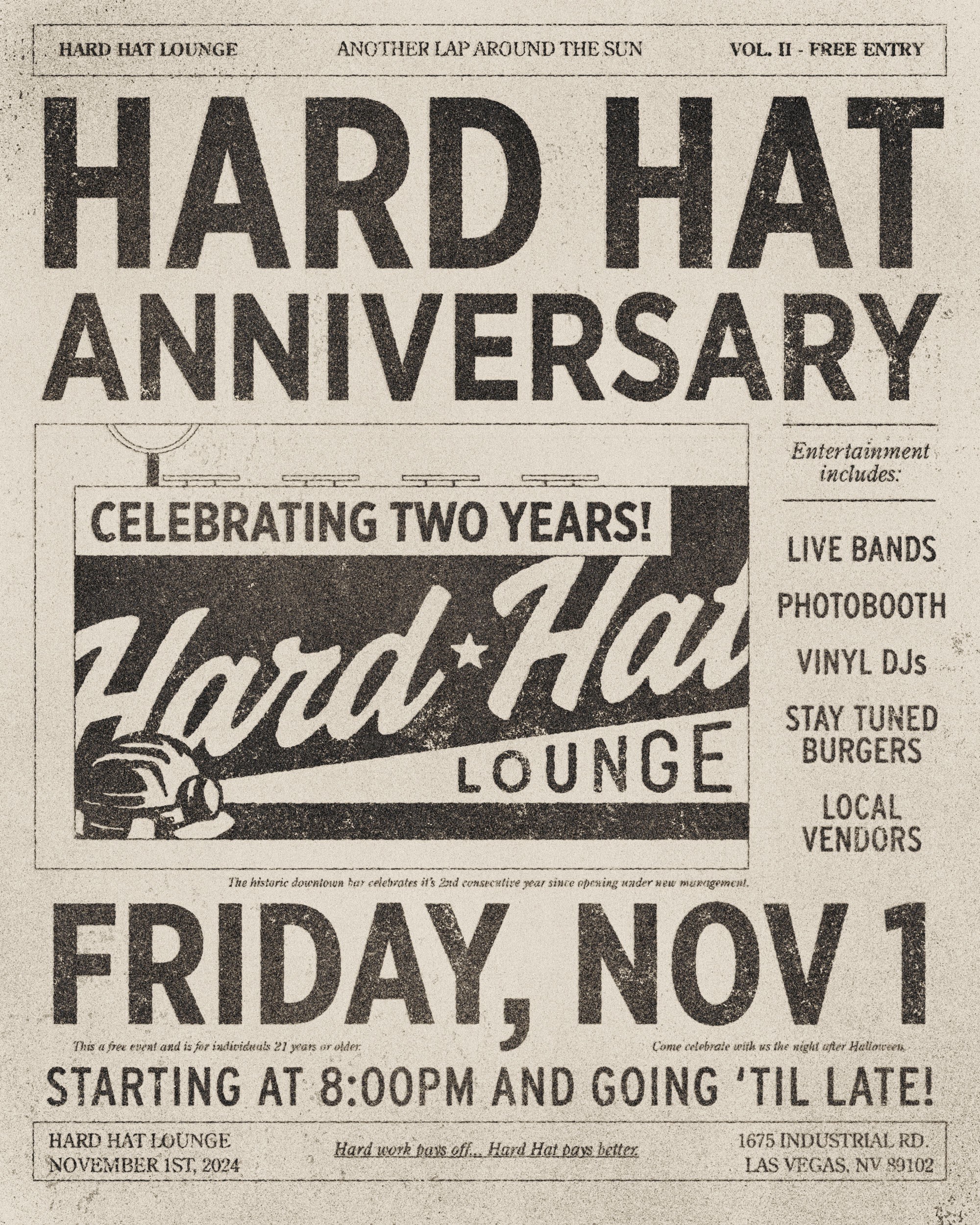 Events Calendar HARD HAT LOUNGE HOSTS 3RD ANNUAL BLOCK PARTY TO