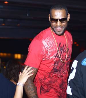 LeBron James, principal at Cool School, which on this night is Tryst.
