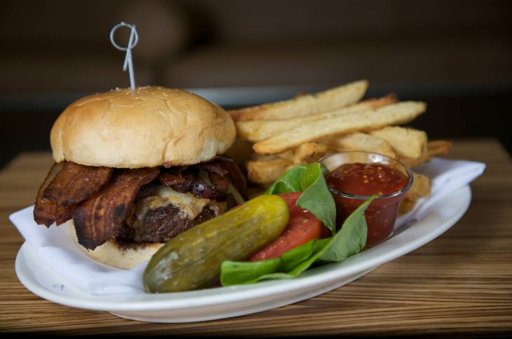 Don't let the word steakhouse fool you. According to chef Barry Dakake this burger is the best deal on the menu.