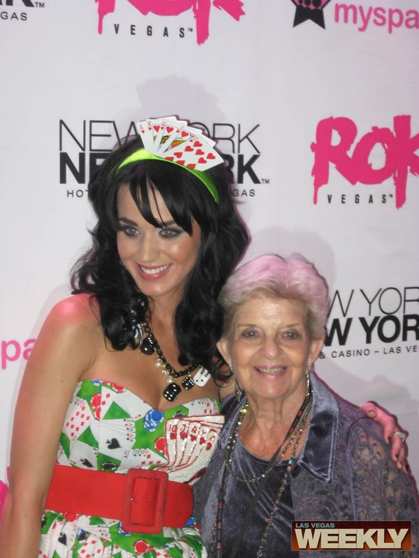 Katy Perry poses with her grandmother.