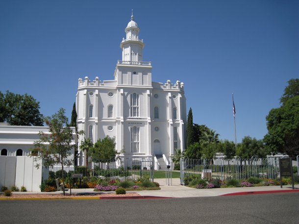 The Mormon temple in St. George.