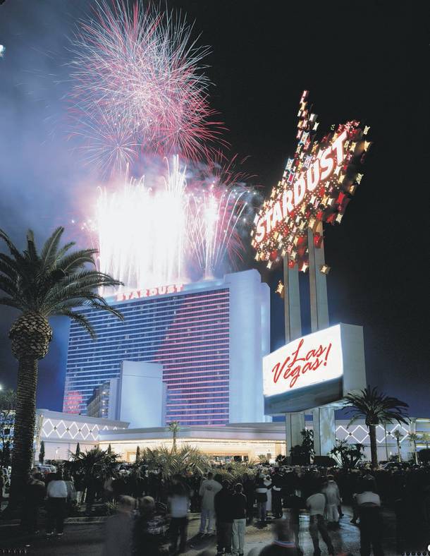 The Stardust no longer exists, but this photo of fireworks booming above the hotel will live in perpetuity.