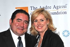 Emeril Lagasse and his wife, Alden.