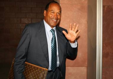 O.J. Simpson leaves the Clark County Regional Justice Center in Las Vegas, Nevada Thursday Oct. 2, 2008.