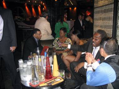 Plenty of drinking and socializing, but little attention on the election at The Executive Suite at Lavo.