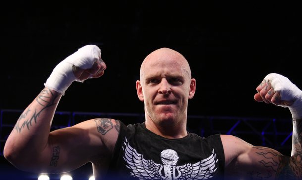 Sirius radio personality Jason Ellis won his fight with a knockout of opponent Brett Cooke in the first round.