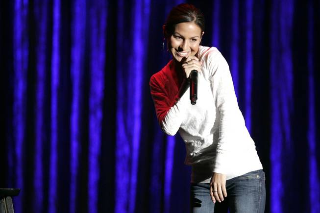 MADtv alum Anjelah Johnson took the stage at TCF as part of the Saturday night Caliente Comedy show. 