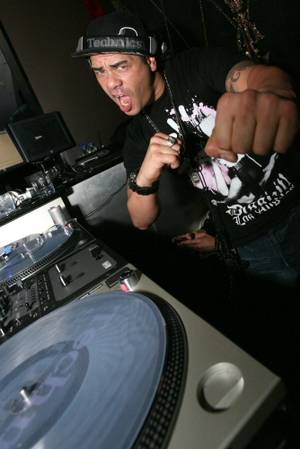 DJ Eric Cubeechee celebrates his birthday at Christian Audigier.