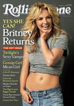 Britney Spears looks quite the adult on the cover of the of Rolling Stone magazine, dressed casually in a gray T-shirt and jeans, with a pink-and-white striped adornment slipped into her navel. She seems to be watching something fascinating out of view, and I imagine it’s a flair bartender flinging Beefeater bottles, or maybe ex-husband Kevin Federline’s video for “Lose Control.”