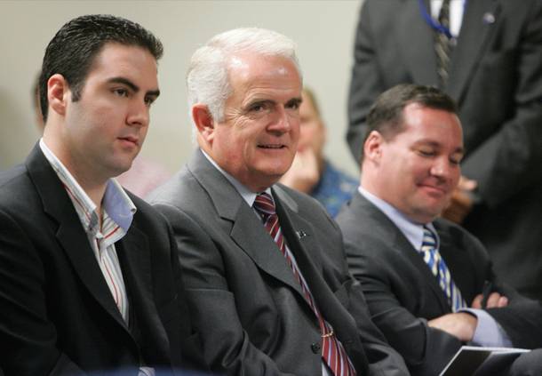 Jim Gibbons' (center) train wreck of a year only has one upside: by comparison, we're all fit to be governor. 