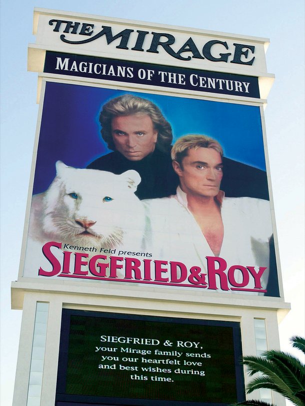 A message to Siegfried & Roy on October 8, 2003.
