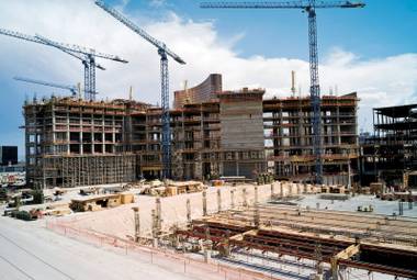 Boyd Gaming ceased construction on its Echelon resort last August. 