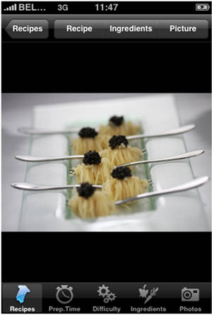 Caviar and garlic pasta forks photographed by Chef Marco Porceddu as seen on iEats.