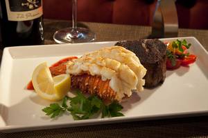 Enjoy a little surf with your turf at Rare 120.