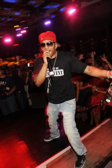 Nelly performs at Jet.
