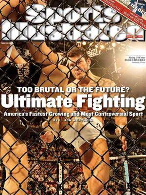UFC fighter Roger Huerta is featured on the cover of <em>Sports Illustrated</em> in 2007.
