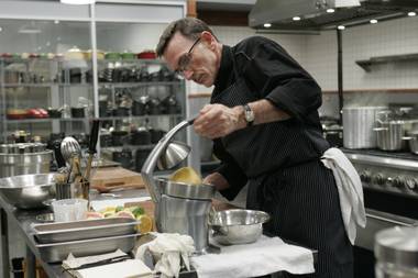 As last night's episode of Top Chef Masters proved, sustainable seafood is chef Rick Moonen’s strength; corndogs are not.
