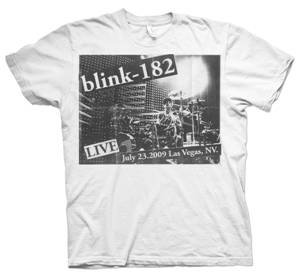 The limited edition Blink 182 T-shirt for the reunion tour's Las Vegas stop. 