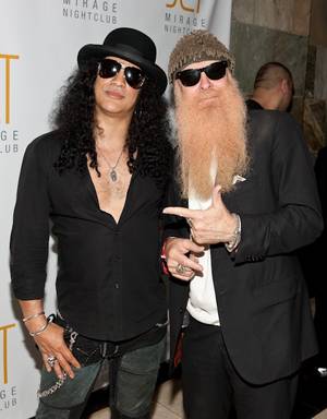 Slash and Billy Gibbons of ZZ Top at Jet in The Mirage.