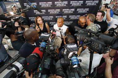 Game face: Amid controversy, Floyd Mayweather Jr. says he is ready for fight night.
