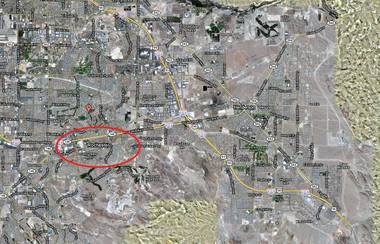 Beautiful Rochester, Nevada as seen on this map from Google. 