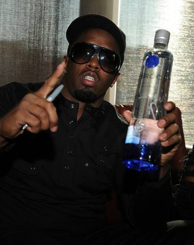 Sean “P. Diddy” Combs makes a promotional appearance for his new group Dirty Money and Ciroc Vodka at the Hard Rock Cafe on the Strip on Nov. 14, 2009.