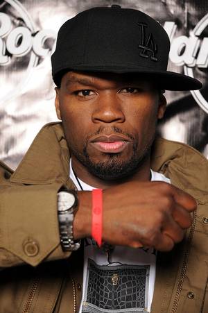 50 Cent at the Hard Rock Cafe on the Strip.