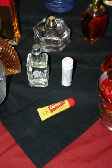 Carmex, Goldfish and stains of mysterious origin...