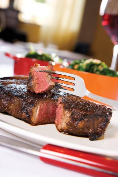 In a town full of great steaks and steakhouses, Carnevino’s inviting, mahogany-red hues and mineral-rich, deep-roasted flavors entitle it to be dubbed “Sir Loin!”
