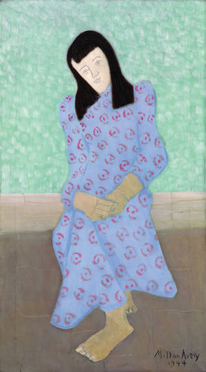  Milton Clark Avery's "The Artist's Daughter in a Blue Gown"