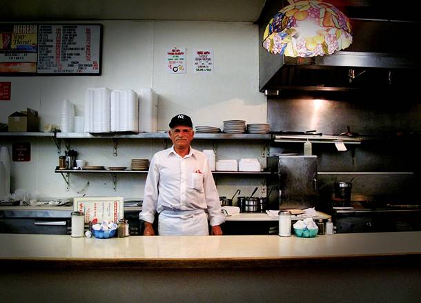 Tiffany's Cafe is a real piece of Vegas history, and that includes the cook, Louie.