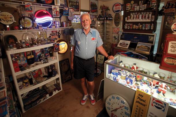 Pepsi collector Donald Howell