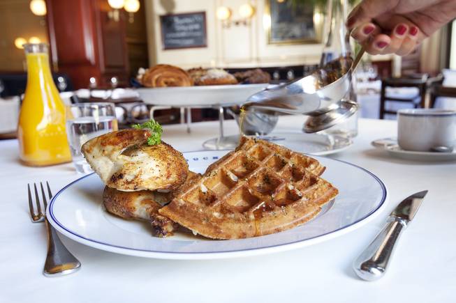 Bouchon's chicken and waffles