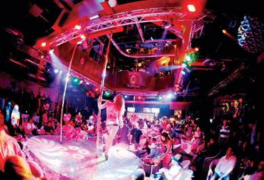 The Big Pink: Larry Flynt’s Hustler Club packs three stories of barely clad party.