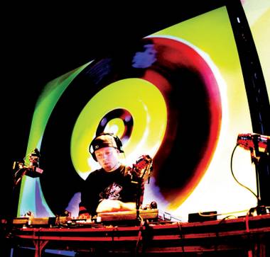 The trip-hop pioneer tells us why his eyes glow in DJ Hero game and more. 