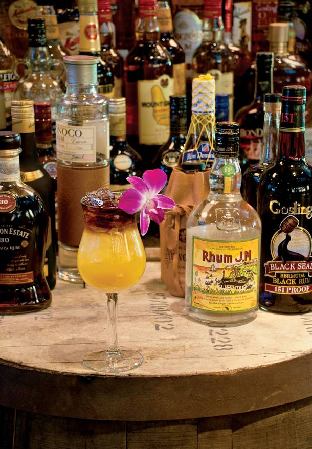 The Millionaire Mai Tai - garnish with your favorite wildflower for some extra cocktail flair.