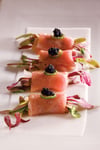 The toro sashimi is just one of many delectable dishes served up at Yellowtail at the Bellagio.