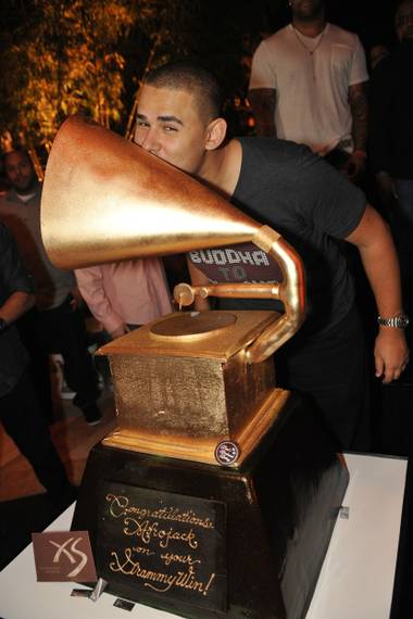 Afrojack celebrating his recent Grammy win.