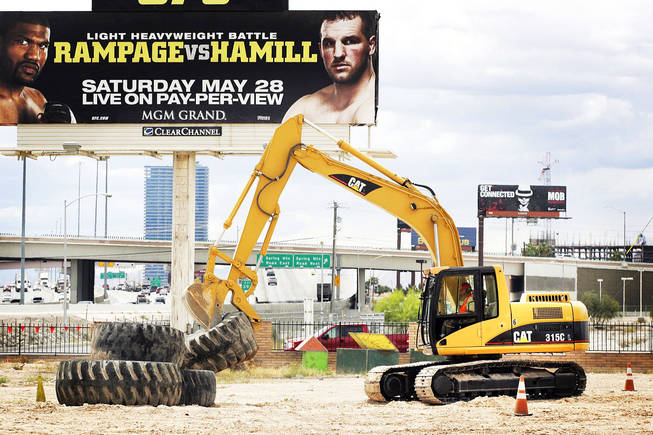 Dig This Heavy Equipment Playground in Las Vegas Tuesday, May 10, 2011.