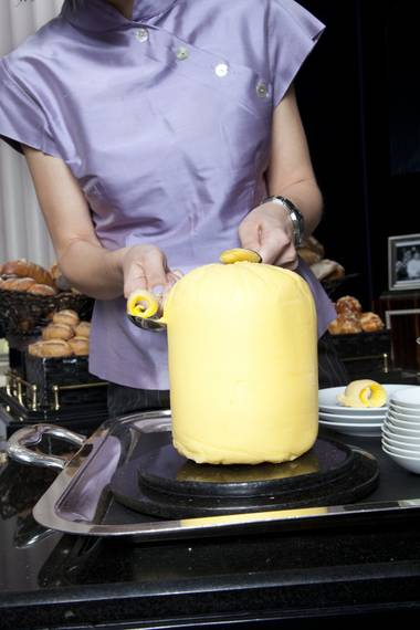 A mountain of butter transported from Brittany and eerily reminiscent of Close Encounter...