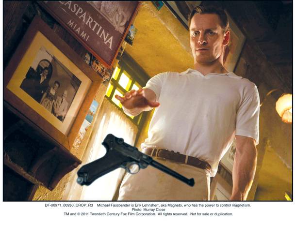 Even without Ian McKellen, who plays Magneto in some of the other X-Men movies, First Class gives Michael Fassbender a platform to command your attention (and guns).